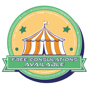 free consultation available badge